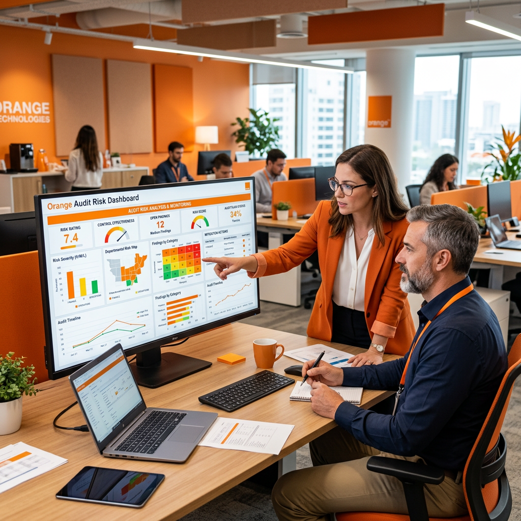 Orange audit dashboard risk analysis office